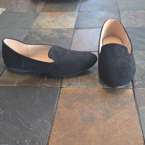 Black Suede Women's Loafers